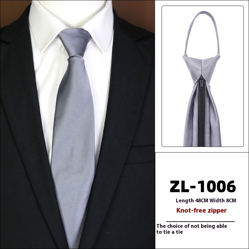 Men’s Zipper Business Tie
