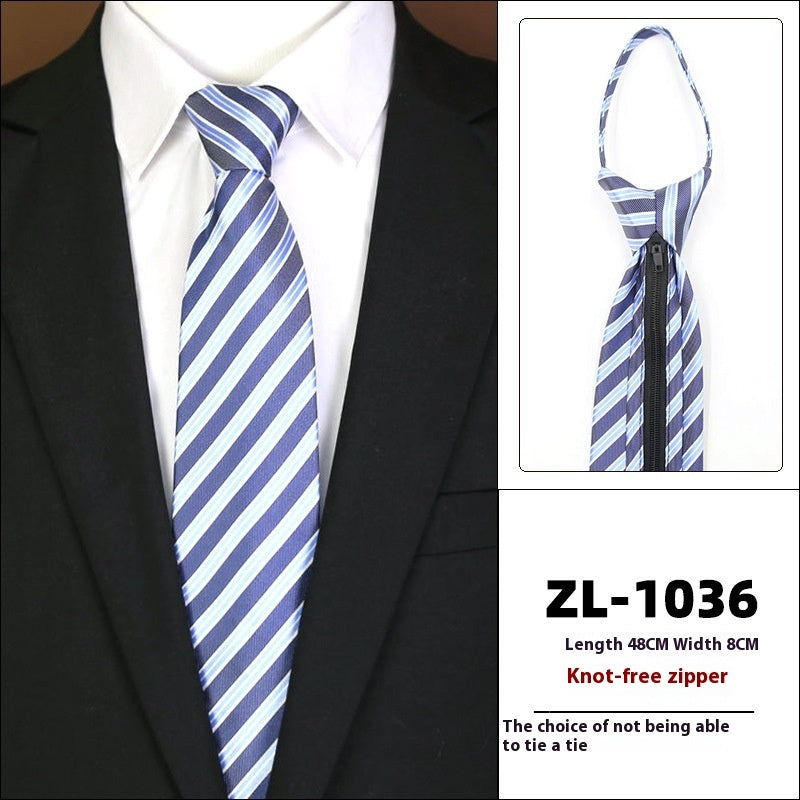 Men’s Zipper Business Tie