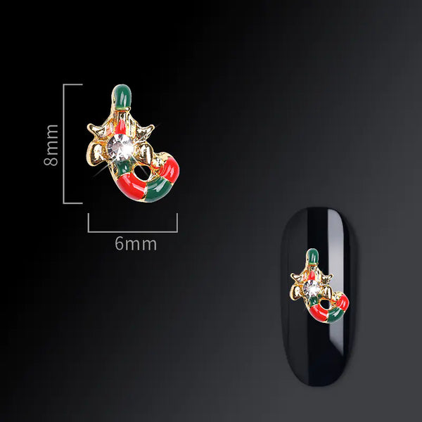 Christmas Glitter Nail Enhancements